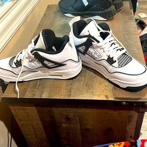 White and black Jordans